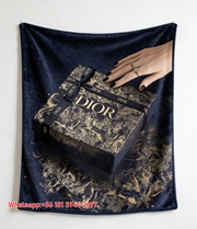 Dior Starry Sky Gift Box Flannel Sofa Throw Blanket D027